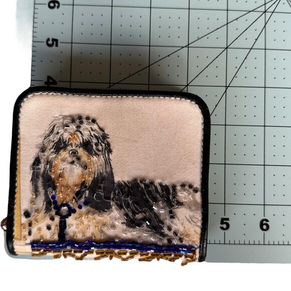 Women's Wallet Beaded Dog Billfold - Picture 10 of 10